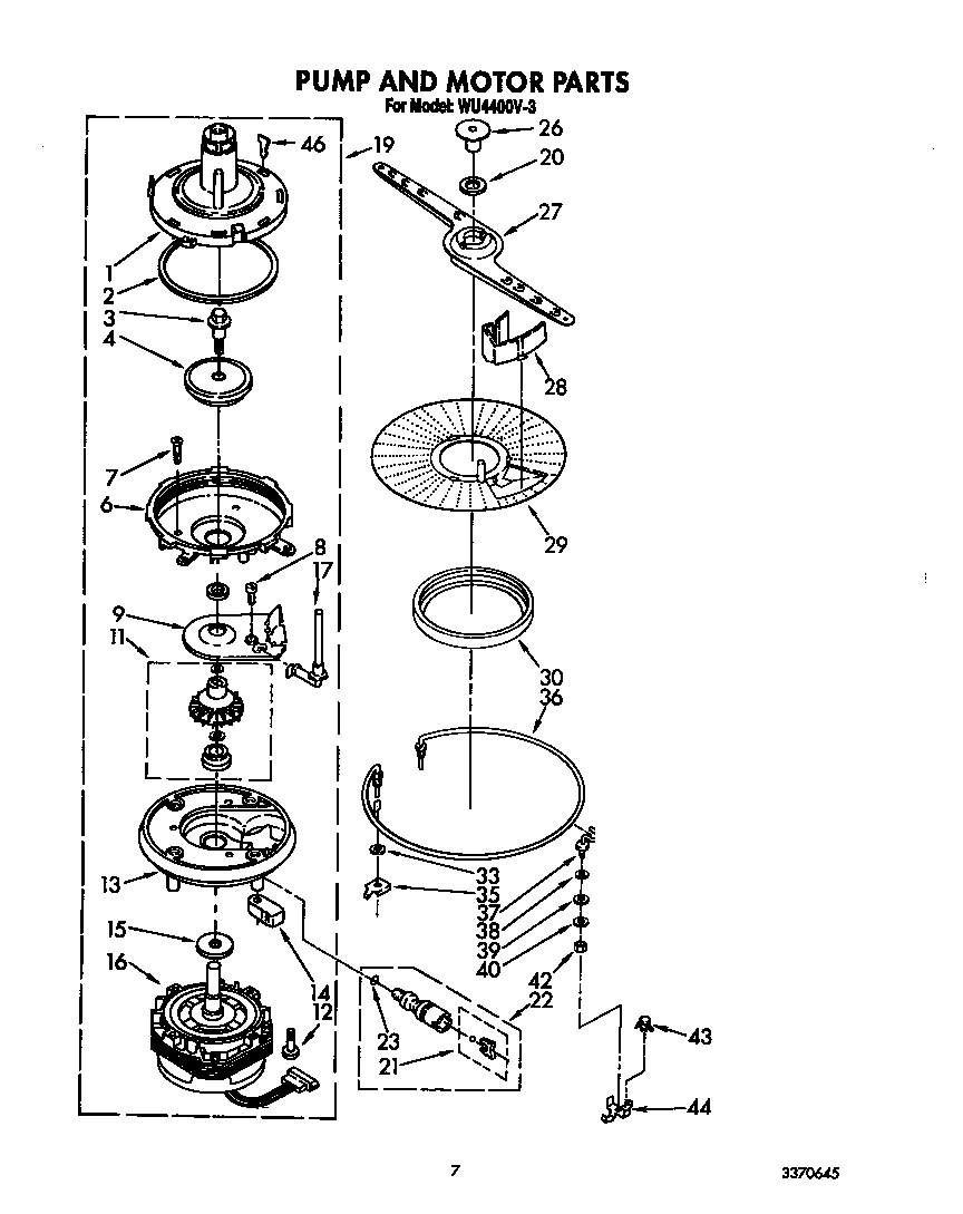 Pump and motor