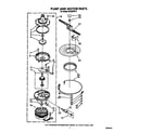 Roper WU3000V3 paump and motor diagram