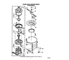 Roper WU6850V1 pump and motor diagram