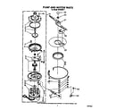 Roper WU5650V1 pump and motor diagram