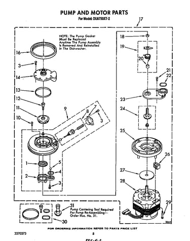 Pump and motor