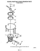 Heater, pump and lower sprayarm