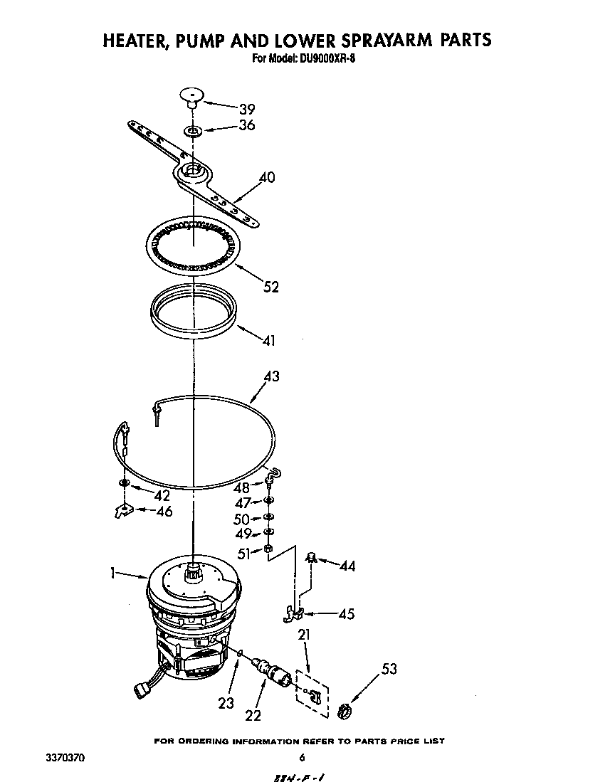 HEATER, PUMP, AND LOWER SPRAYARM