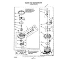 Whirlpool DU9000XR8 pump and motor diagram