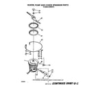 Whirlpool DU8950XT2 heater, pump, and lower spray arm diagram
