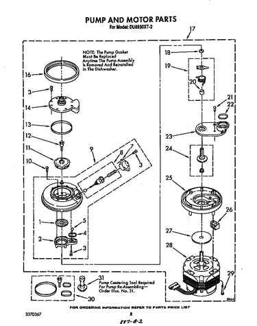 Pump and motor