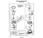 Whirlpool DU9700XR8 pump and motor diagram