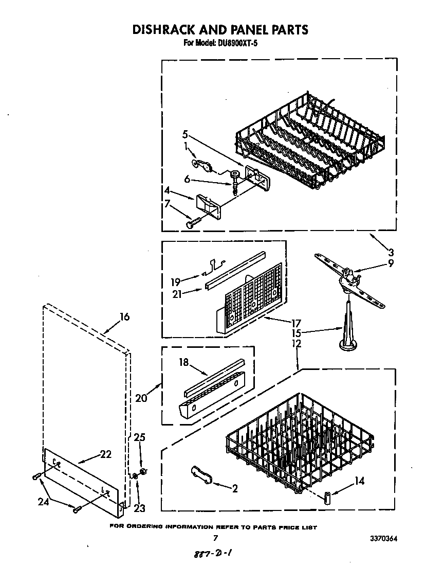 Dishrack and panel