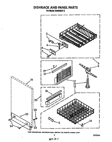 Dishrack and panel