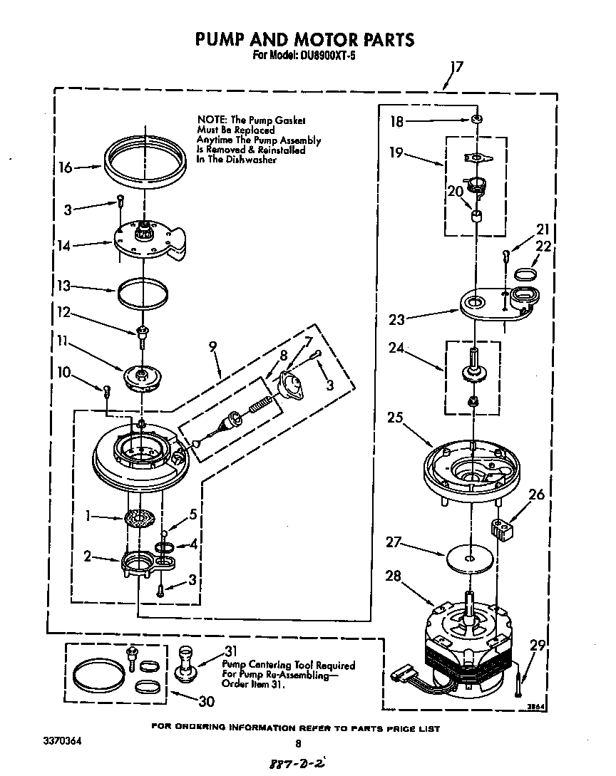 Pump and motor
