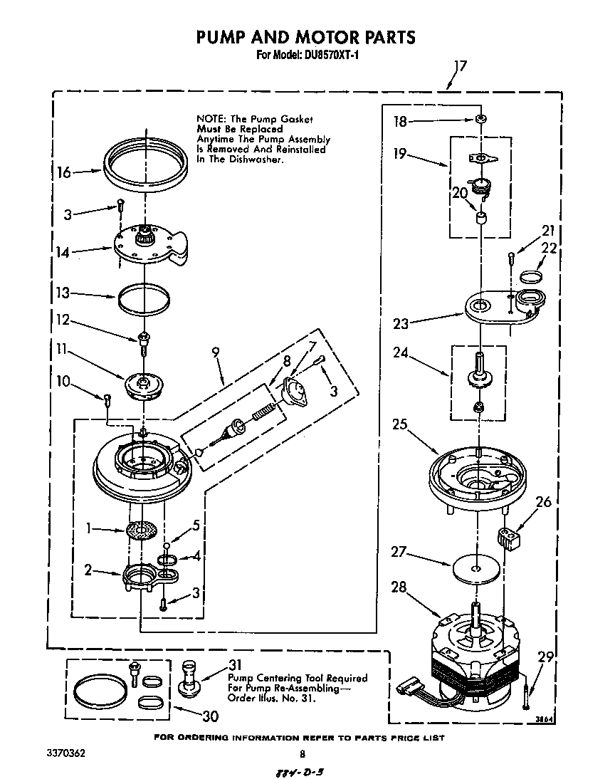 Pump and motor
