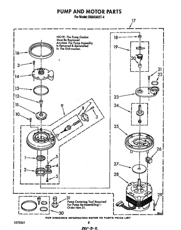 Pump and motor