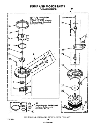 Pump and motor