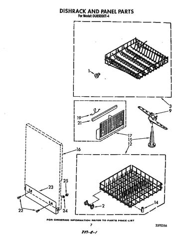 Dishrack and panel