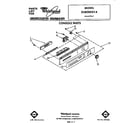 Whirlpool DU8300XT4 console diagram