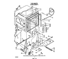 Whirlpool DU8300XT4 tub diagram