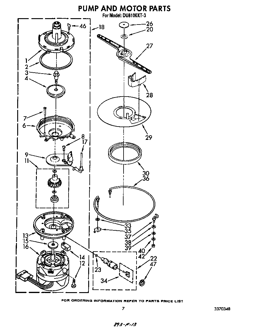 Pump and motor