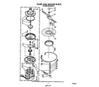 Whirlpool DU7200XS4 pump and motor diagram
