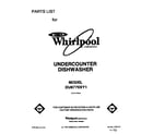Whirlpool DU8770XY1 front cover diagram