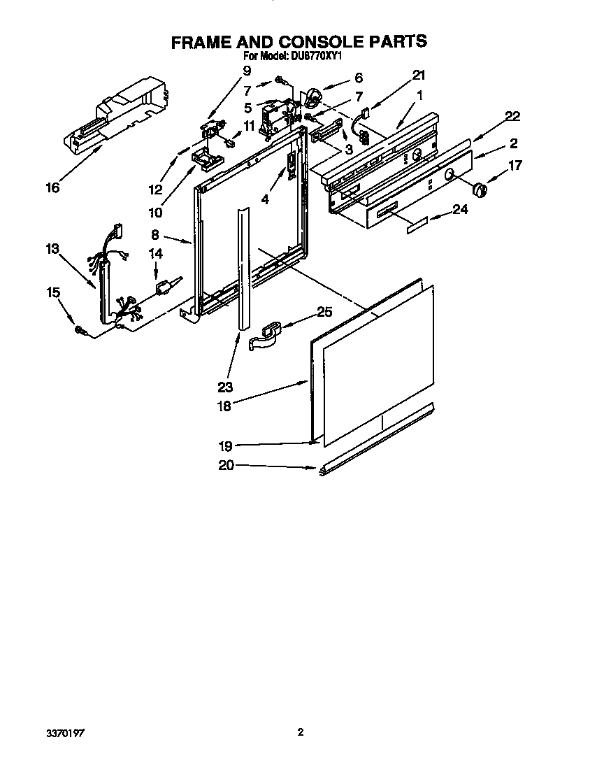 Frame and console