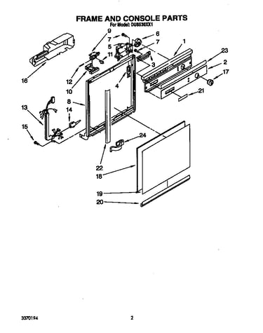 Frame and console