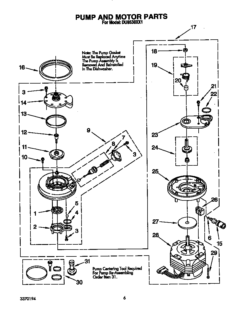 PUMP AND MOTOR