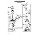Whirlpool GDP8500XXN1 pump and motor diagram