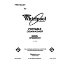 Whirlpool DP8500XXN1 front cover diagram