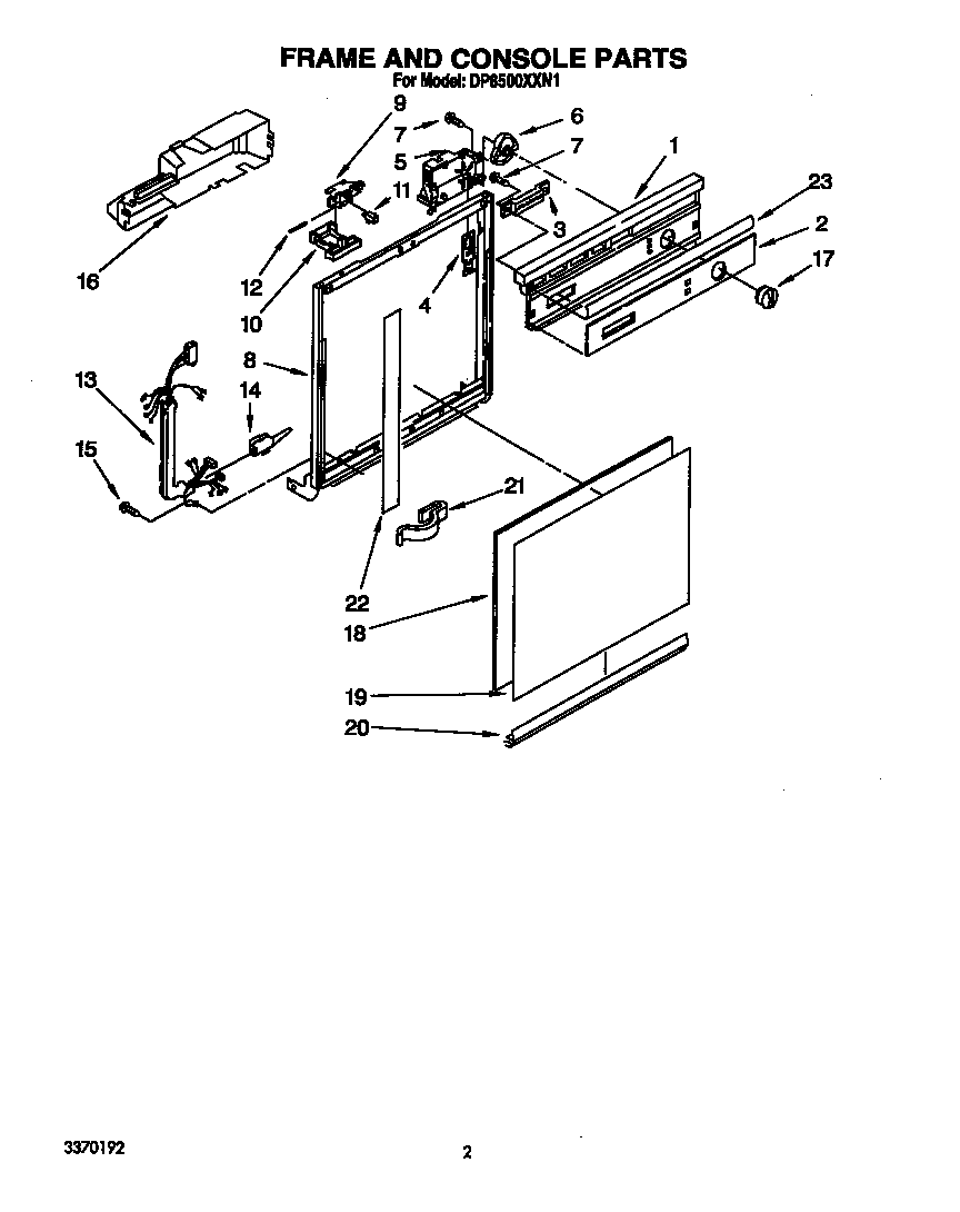 Frame and console