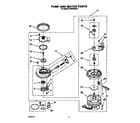 Whirlpool DP8500XXN1 pump and motor diagram