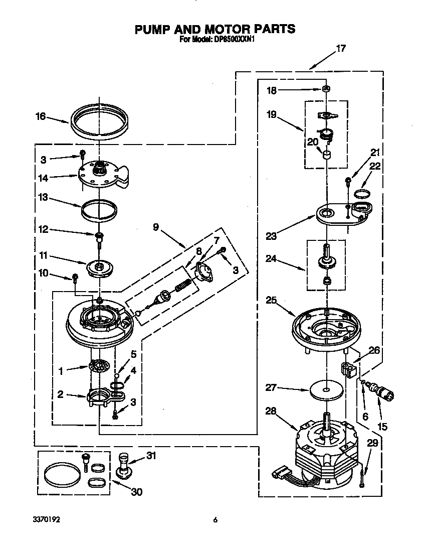 Pump and motor