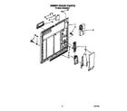 Whirlpool DU8000XX3 inner door diagram