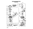 Whirlpool DU9750XY0 pump and motor diagram