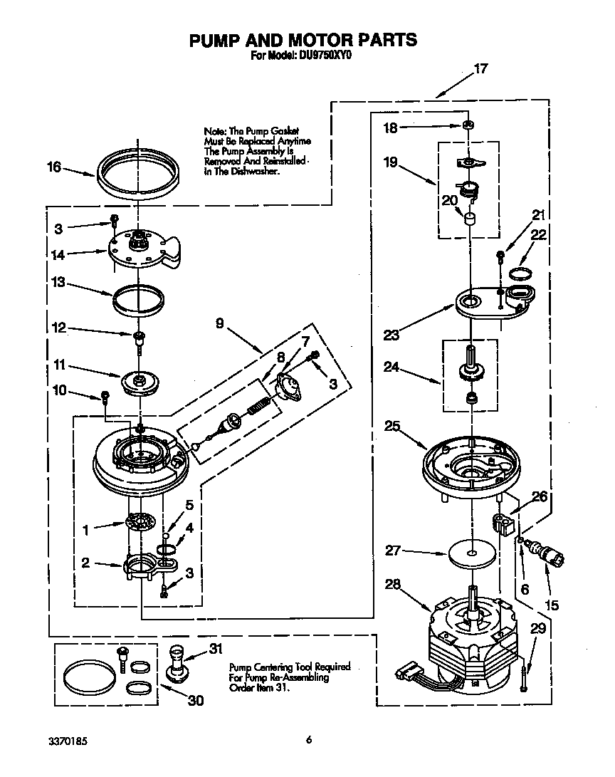 Pump and motor