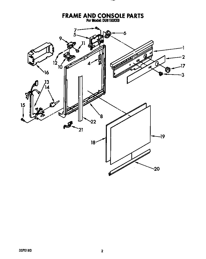 Frame and console
