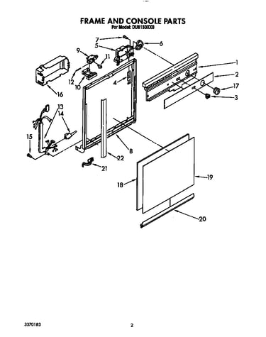 Frame and console