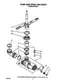 Pump and spray arm