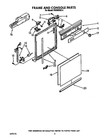 Frame and console