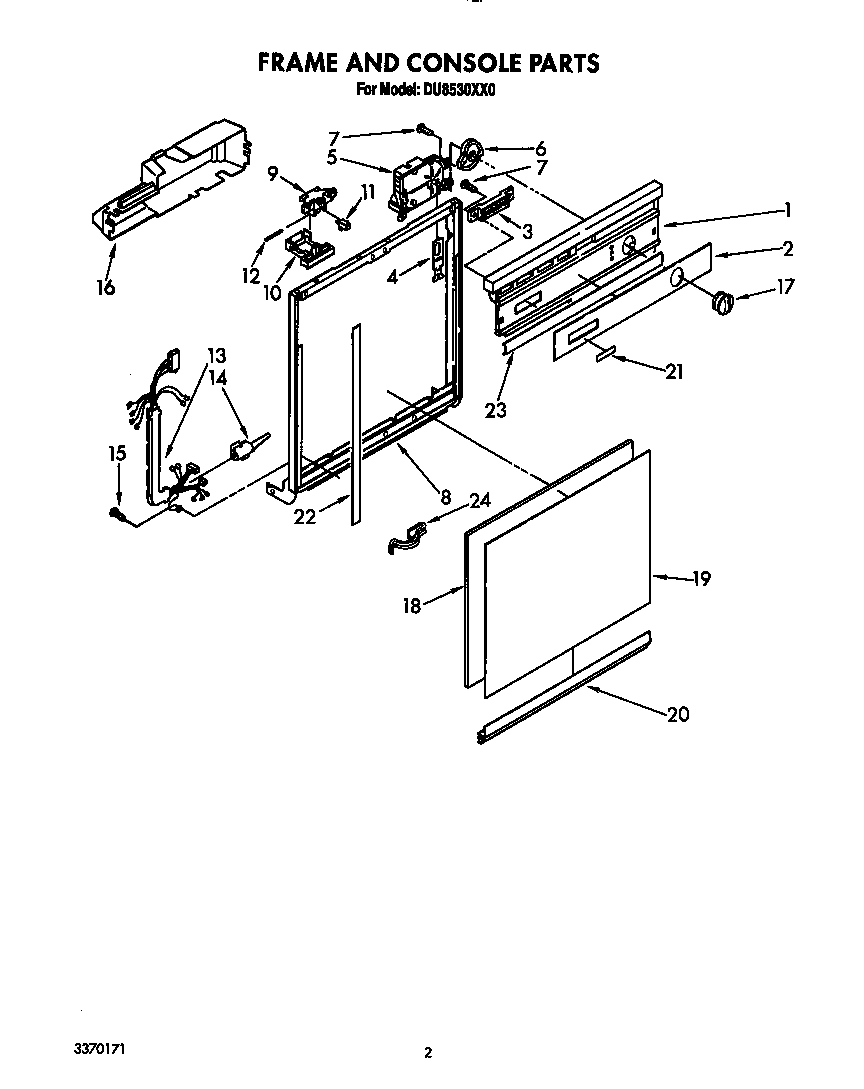 Frame and console