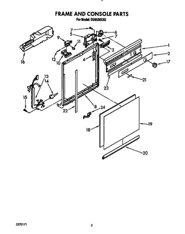Frame and console