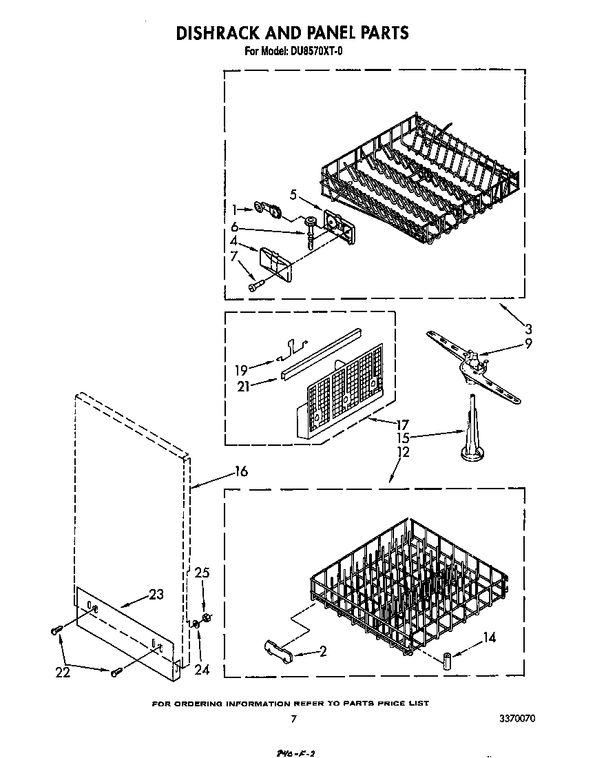 Dishrack and panel