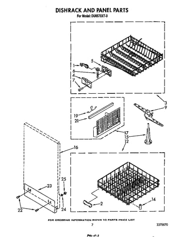 Dishrack and panel