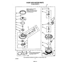 Whirlpool DU8570XT0 pump and motor diagram