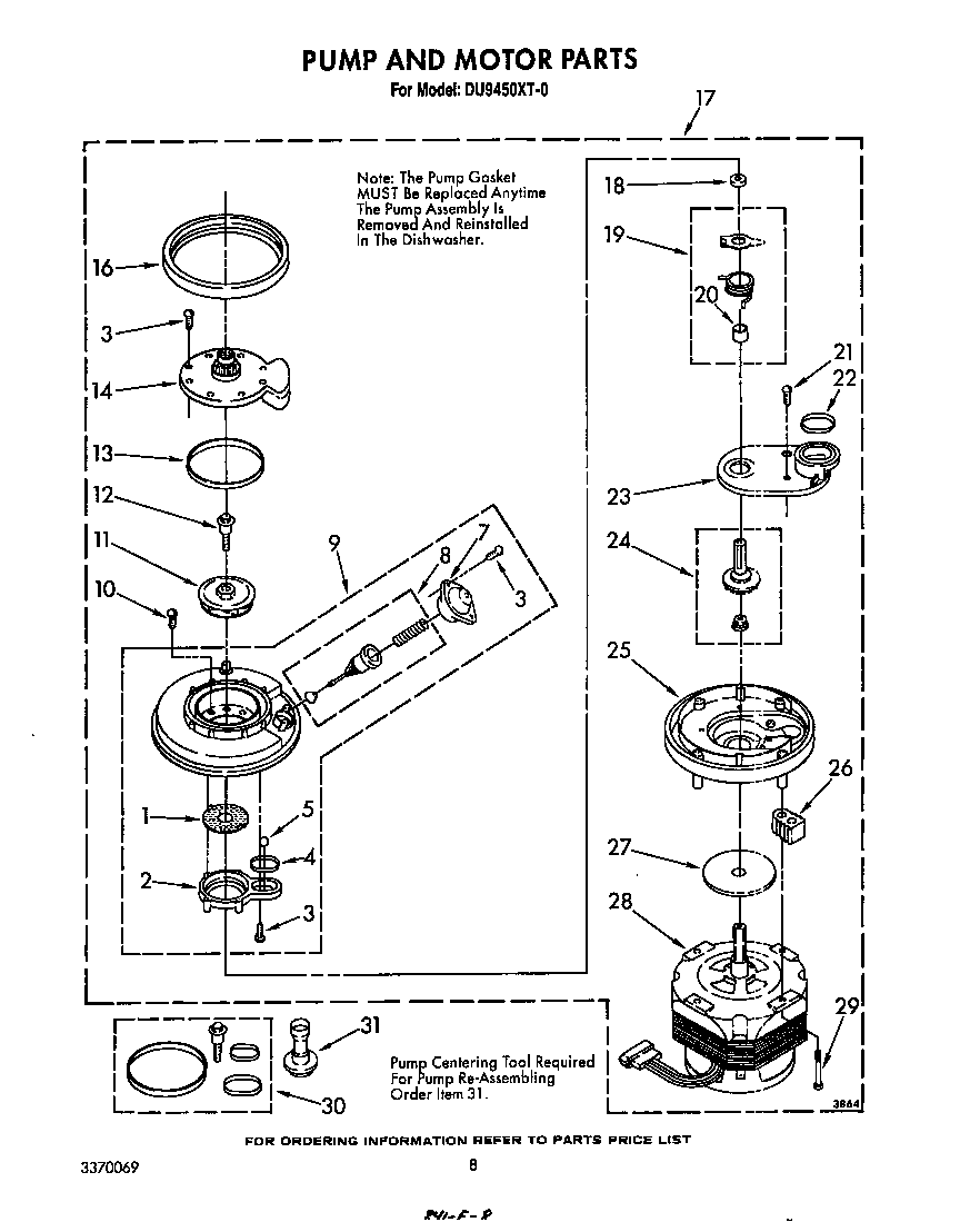 Pump and motor