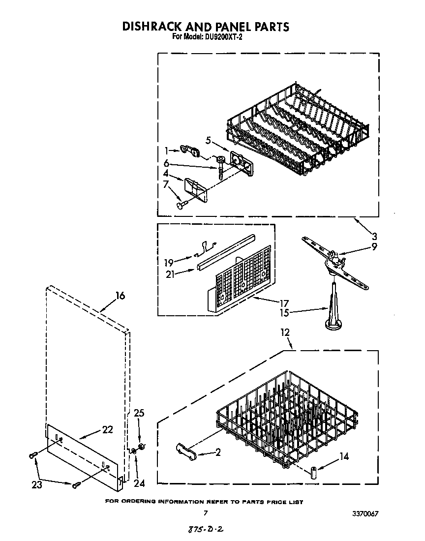 Dishrack and panel