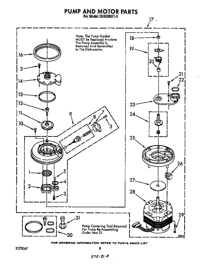 Pump and motor