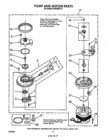 Pump and motor