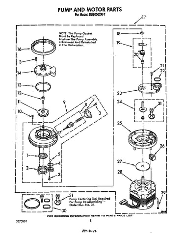 Pump and motor