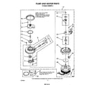 Whirlpool DU8900XT4 pump and motor diagram