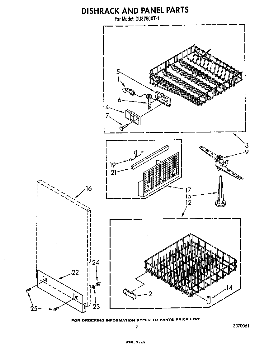Dishrack and panel